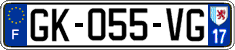French license plate, SIV (ordinary)
