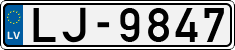 License plate of Latvia, Regular car plates