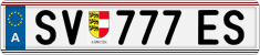 License plate of Austria, Regular plates