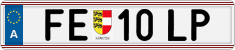 License plate of Austria, Regular plates