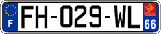 French license plate, SIV (ordinary)