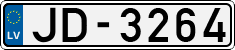 License plate of Latvia, Regular car plates