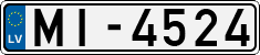 License plate of Latvia, Regular car plates