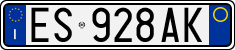 License plate of Italy, Cars (1994 year series)