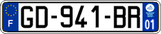 French license plate, SIV (ordinary)