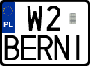 License plates of Poland, Vanity Plates