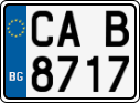 License plate of Bulgaria, Motorcycles