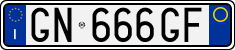 License plate of Italy, Cars (1994 year series)