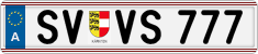License plate of Austria, Vanity Plates