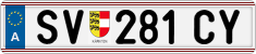 License plate of Austria, Regular plates