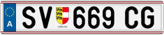 License plate of Austria, Regular plates