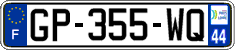 French license plate, SIV (ordinary)