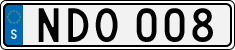 License plate of Sweden, Regular plates