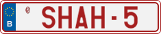 License plate of Belgium, Vanity Plates (2014)