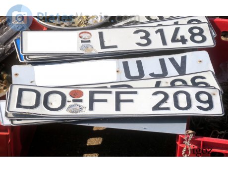 DO FF 209, License plate without vehicle