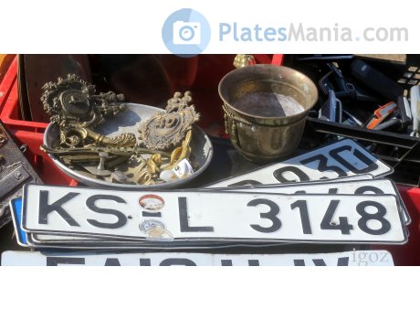 KS L 3148, License plate without vehicle