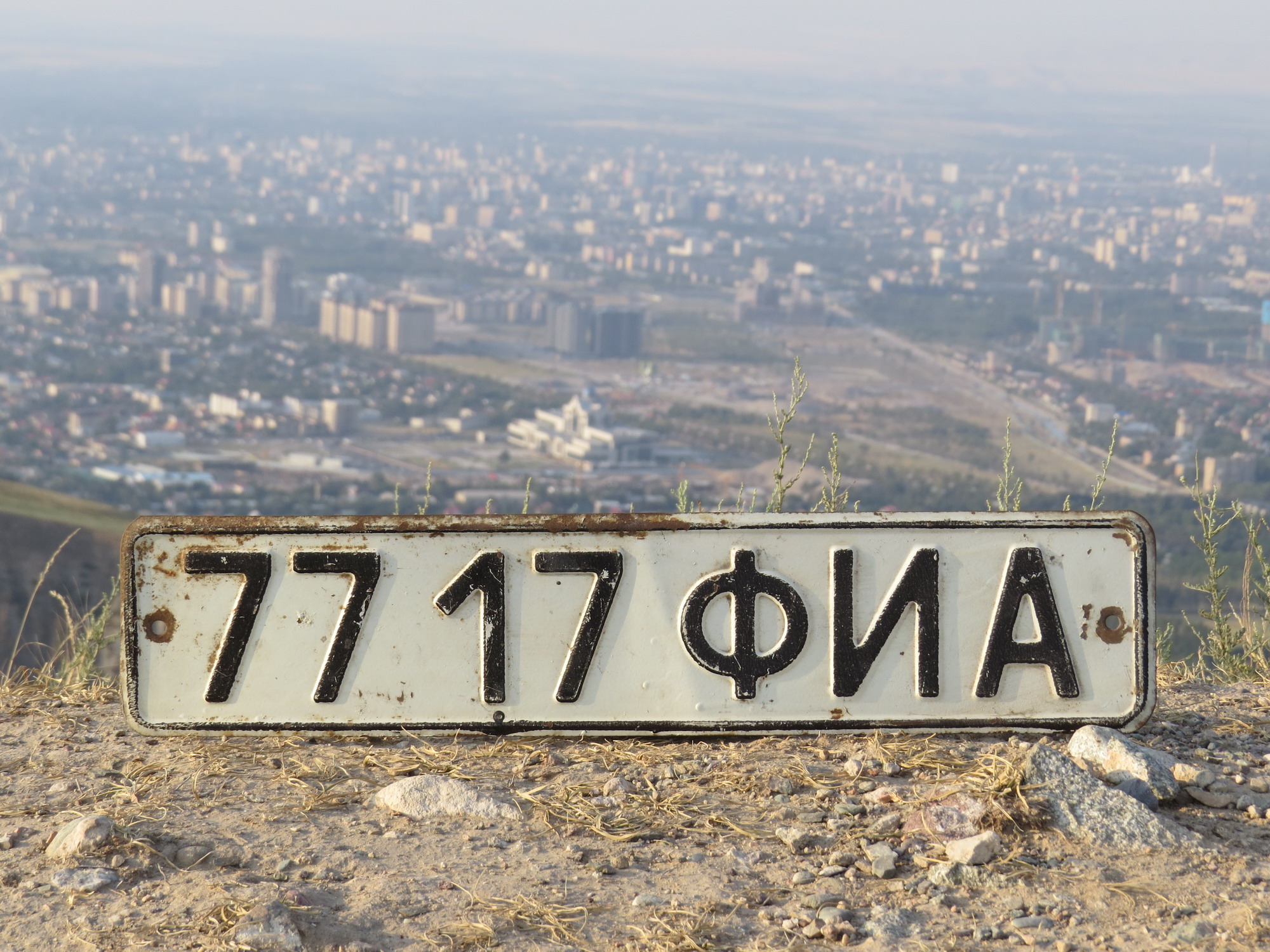7717 ФИА, License plate without vehicle 
