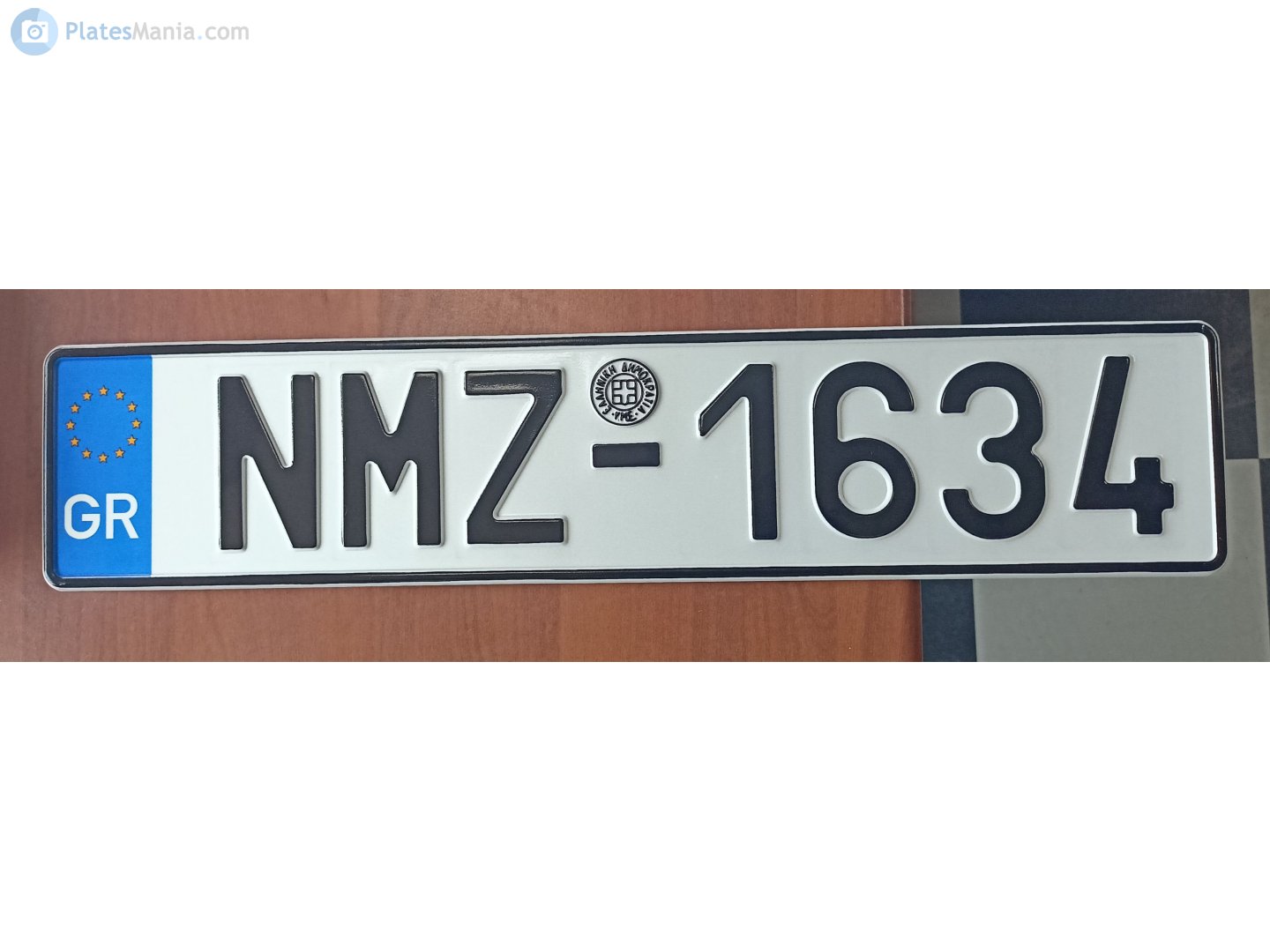 NMZ-1634, License plate without vehicle 