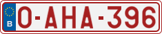 License plate of Belgium, Regular plates (2010)