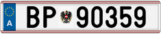 License plate of Austria, Official services and consulates