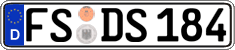 German license plate, Regular plates