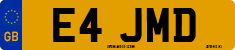 License plate of the United Kingdom, 1983 year system