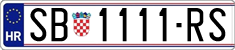 License plate of Croatia, Regular plates