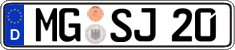 German license plate, Regular plates