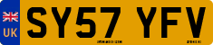 License plate of the United Kingdom, 2001 year system