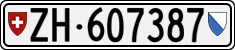 License plate of Switzerland, Cars