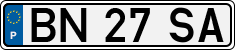 License plate of Portugal, Regular plates