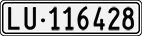 License plate of Switzerland, Cars