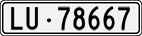 License plate of Switzerland, Cars
