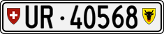 License plate of Switzerland, Cars