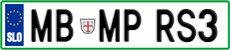License plate of Slovenia, Vanity Plates