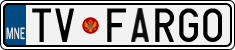 License plate of Montenegro, Vanity Plates