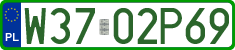 License plates of Poland, Professional plates
