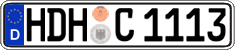 German license plate, Regular plates