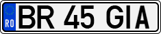 License plate of Romania, Regular plates