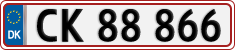 License plate of Denmark, Regular plates