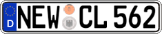 German license plate, Regular plates