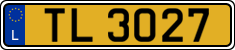 License plate of Luxembourg, 2003 year system