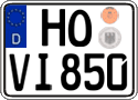 German license plate, Regular plates