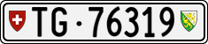 License plate of Switzerland, Cars