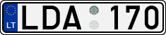 License plate of Lithuania, Cars