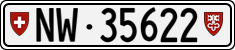 License plate of Switzerland, Cars