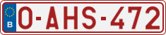 License plate of Belgium, Regular plates (2010)