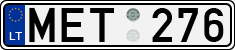License plate of Lithuania, Cars
