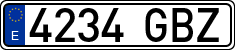 License plates of Spain, Ordinary (2000)