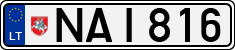 License plate of Lithuania, Cars